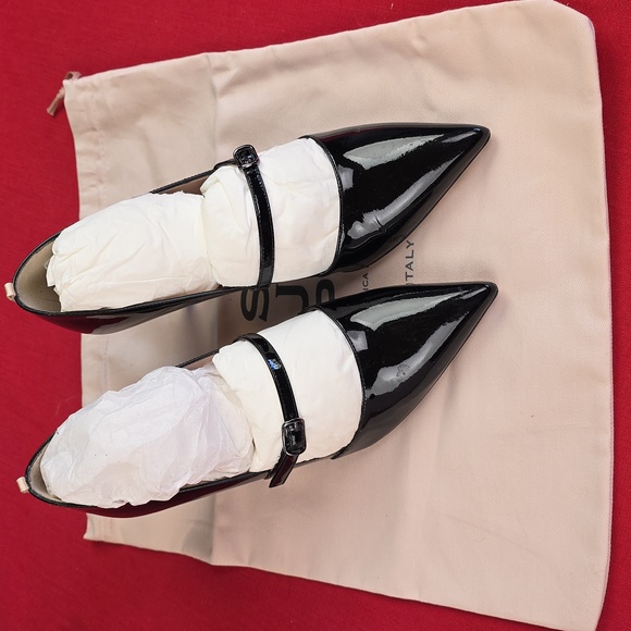 Sarah Jessica Parker Nirvana Patent Leather Pumps Made In Italy - Picture 14 of 16